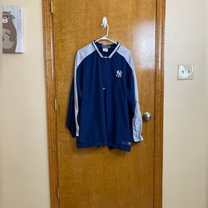 Vintage Nike NY Yankees MLB 1/4 Zip Pullover Jacket XL